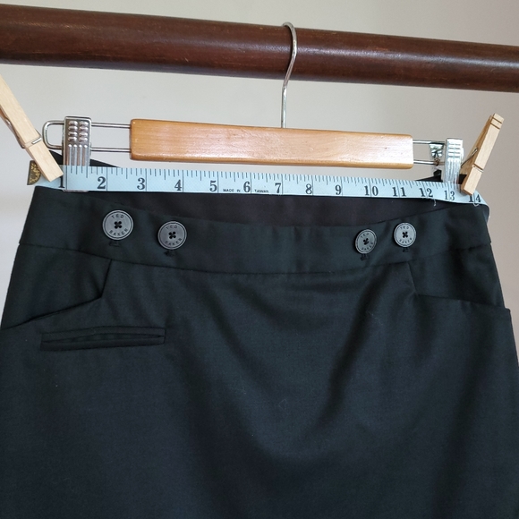 Ted Baker black wool skirt size 1. Pencil style, fully lined, euc. - Picture 2 of 8